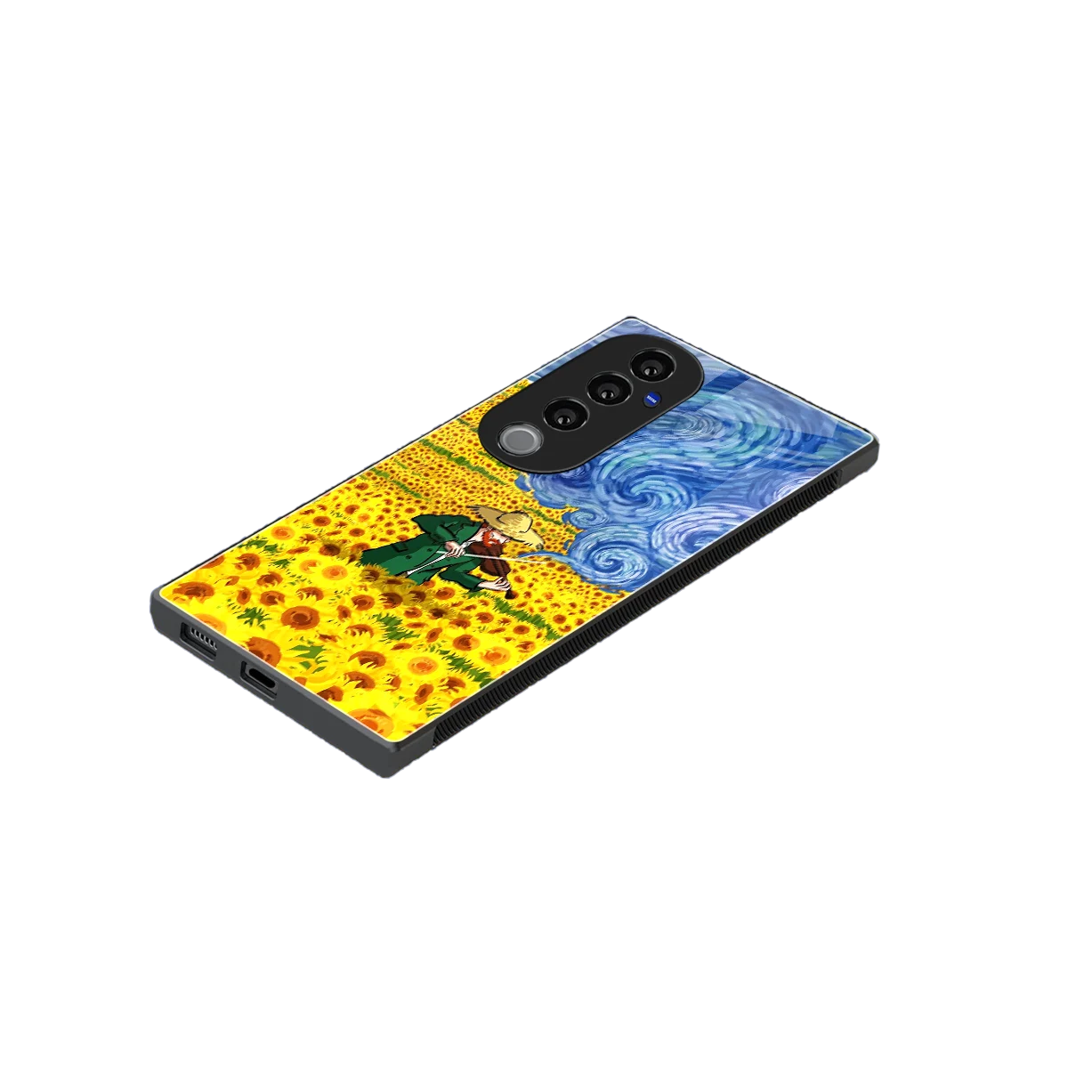 Starry Strings stylish phone case for vivo v40 pro | glossy glass and slim fit