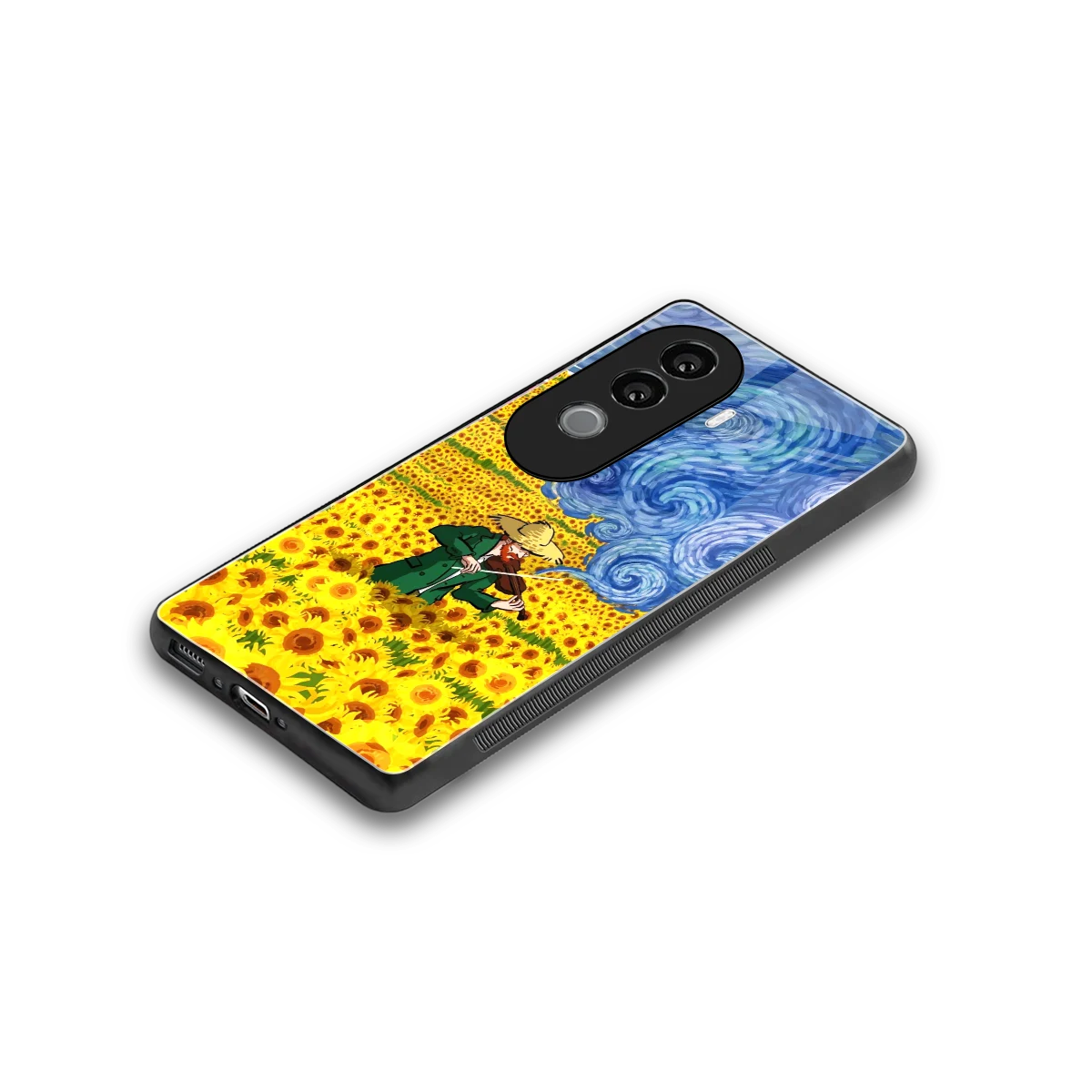 Starry Strings stylish phone case for vivo v40e | glossy glass and slim fit