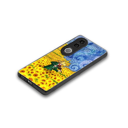 Starry Strings stylish phone case for vivo v50 | glossy glass and slim fit