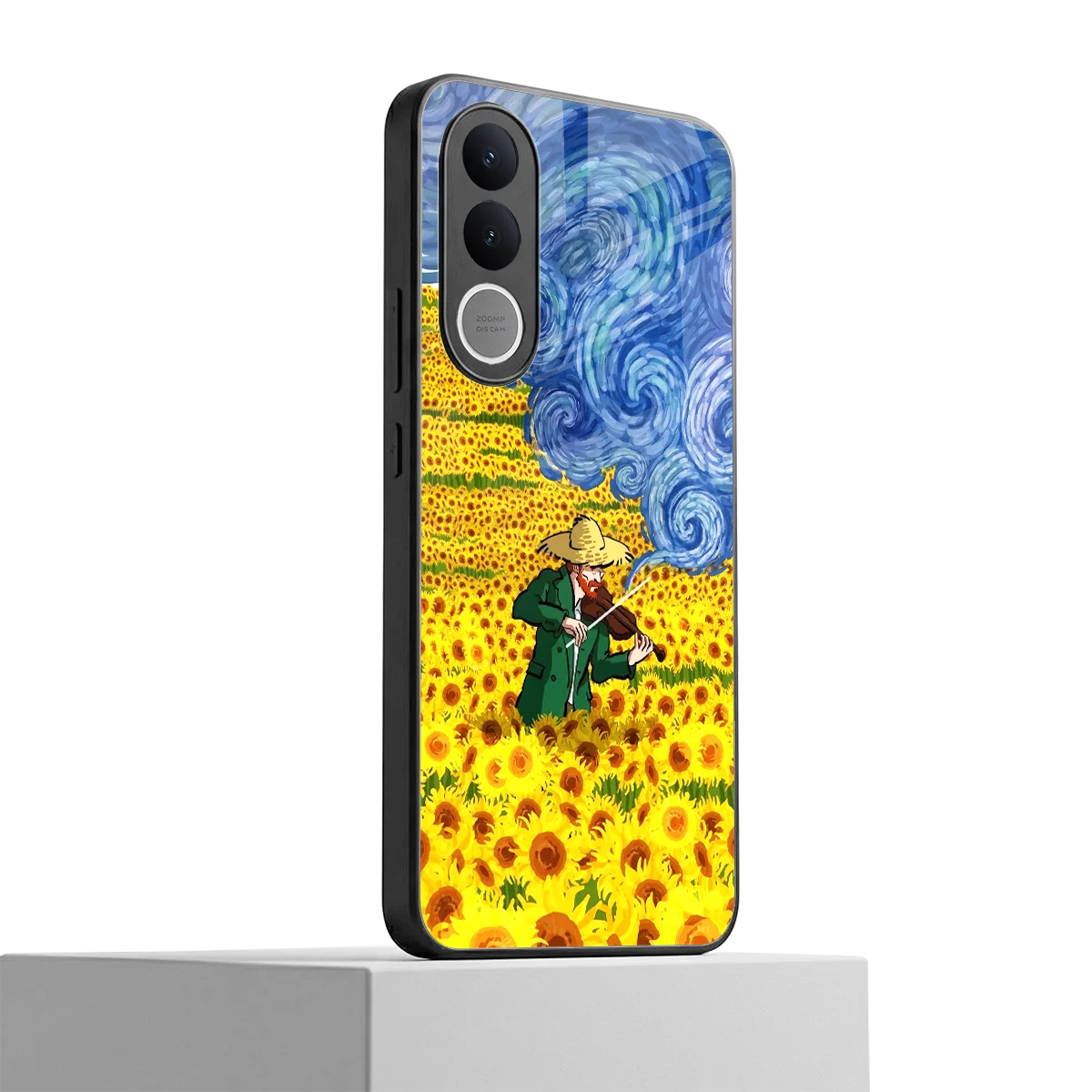 Starry Strings vivo v70 fe mobile cover | shockproof glass phone case