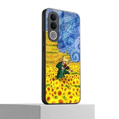 Starry Strings vivo v70 fe mobile cover | shockproof glass phone case