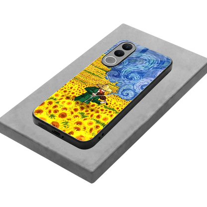 Starry Strings stylish phone case for vivo v70 fe | glossy glass and slim fit