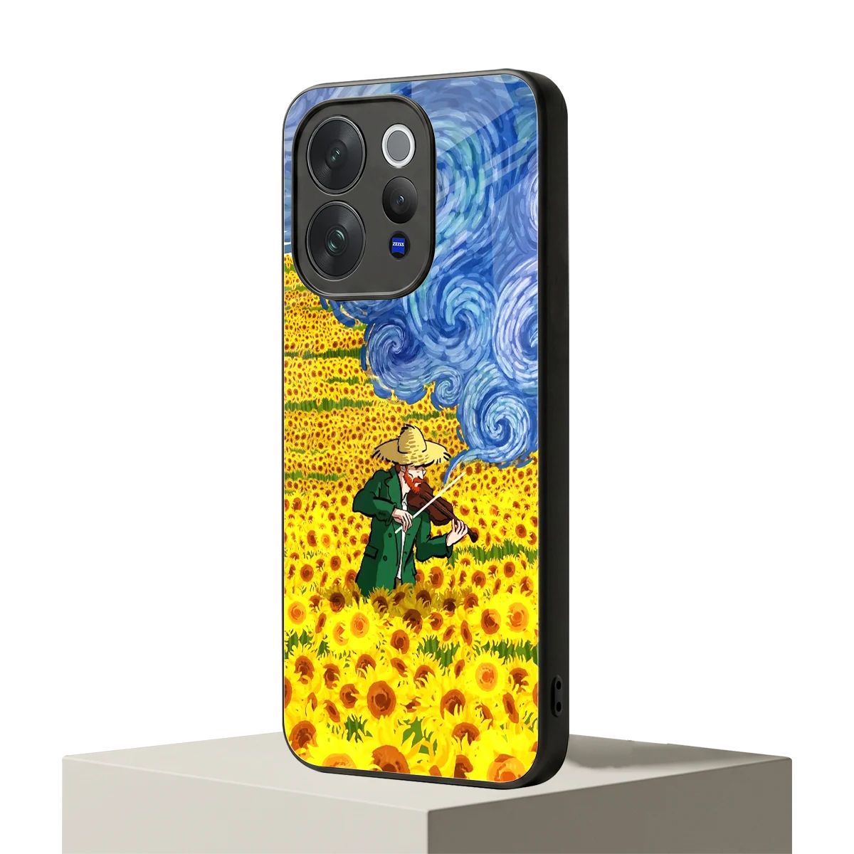 Starry Strings vivo v70 elite mobile cover | shockproof glass phone case