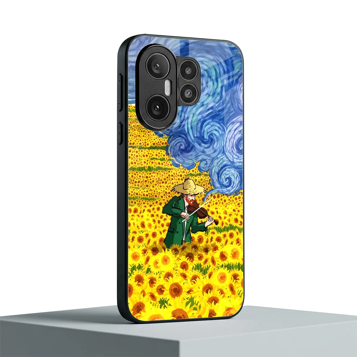 Starry Strings vivo x200 fe mobile cover | shockproof glass phone case