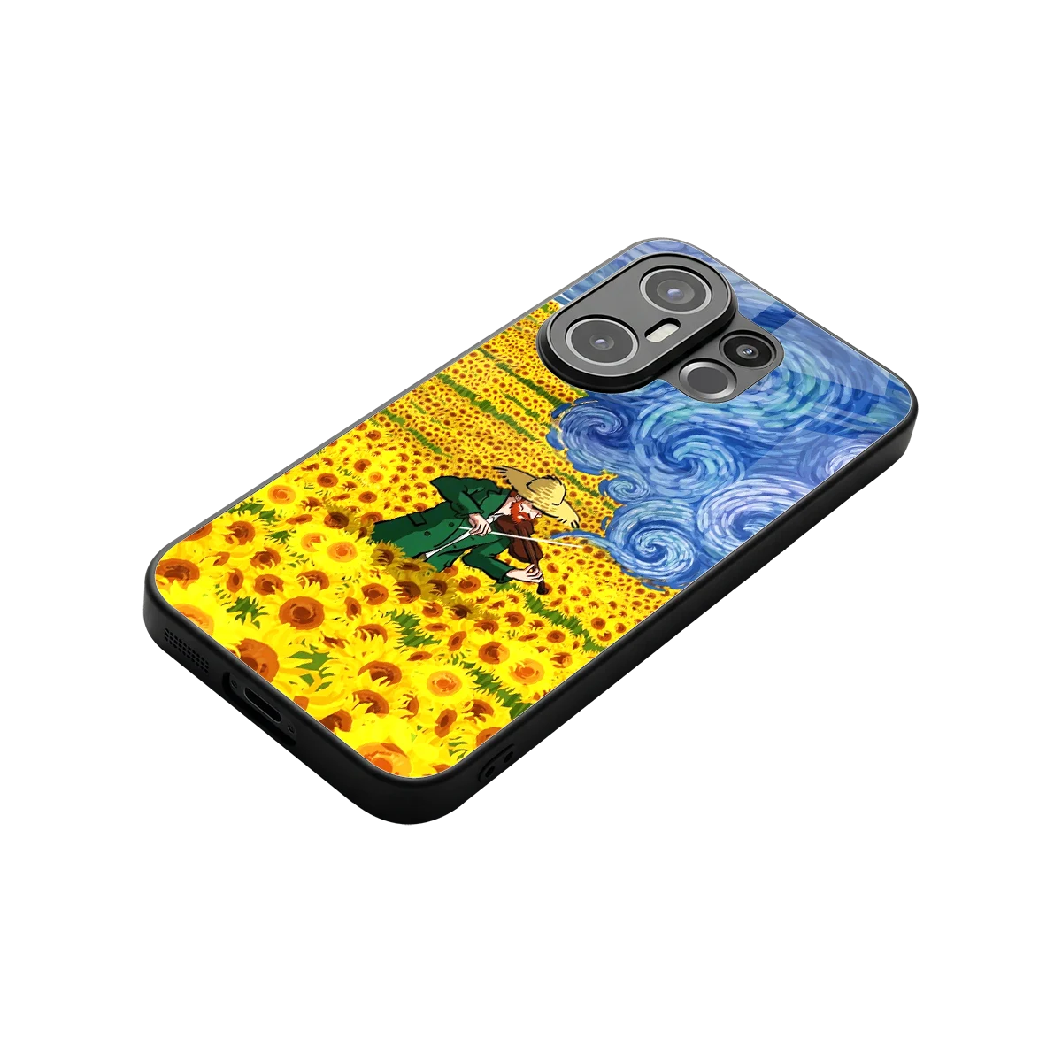 Starry Strings stylish phone case for vivo x200 fe | glossy glass and slim fit