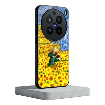 Starry Strings vivo x200 pro mobile cover | shockproof glass phone case