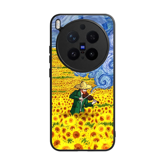 Starry Strings back phone cover | glass case for vivo x300 pro