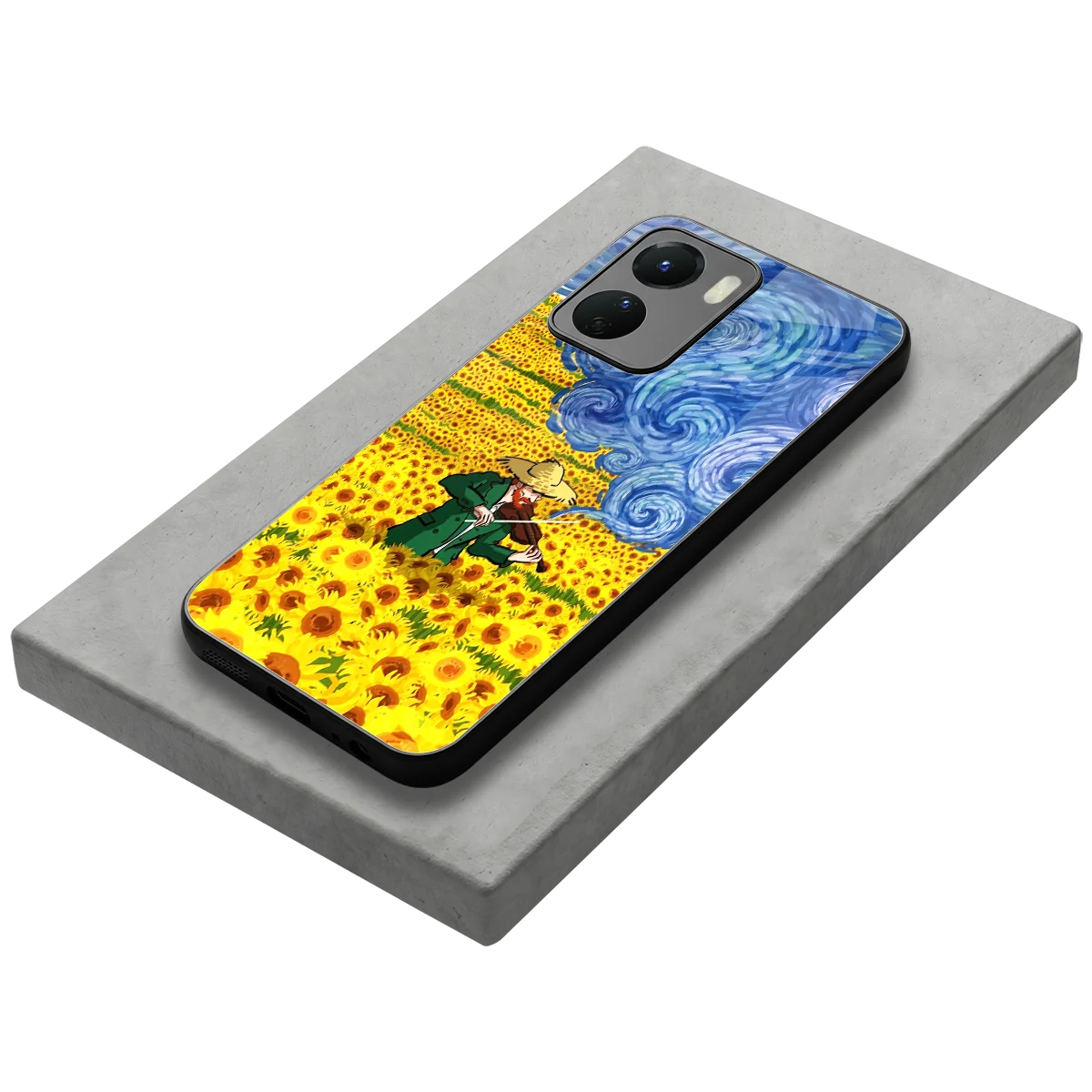Starry Strings stylish phone case for vivo y16 | glossy glass and slim fit