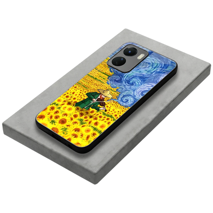 Starry Strings stylish phone case for vivo y16 | glossy glass and slim fit