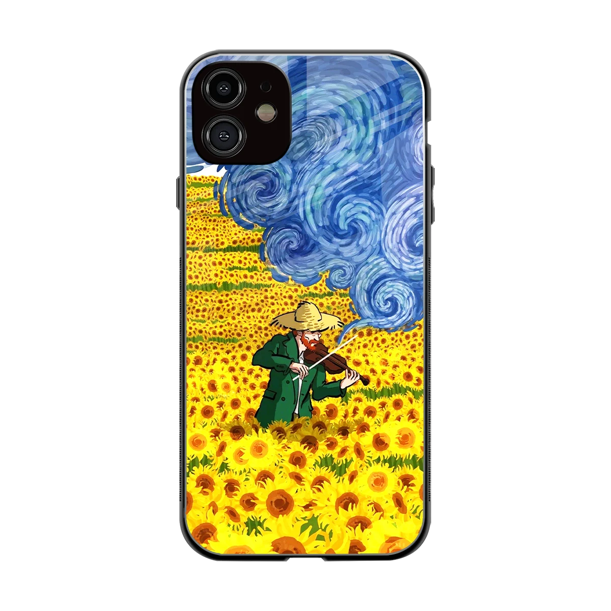 Starry Strings back phone cover | glass case for iphone 12