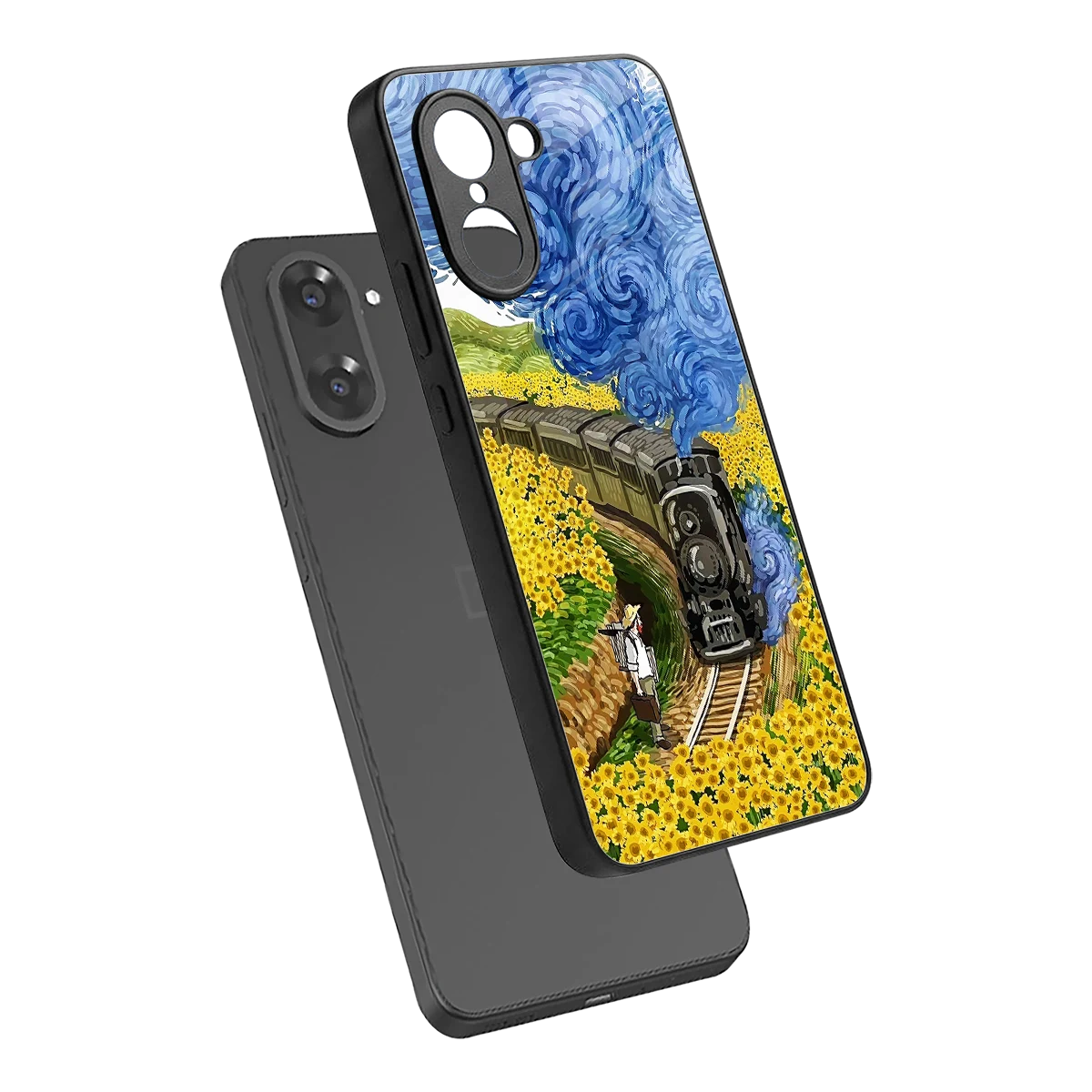 Starry Wait sleek oneplus nord ce5 5g cover with tempered glass back and TPU edges