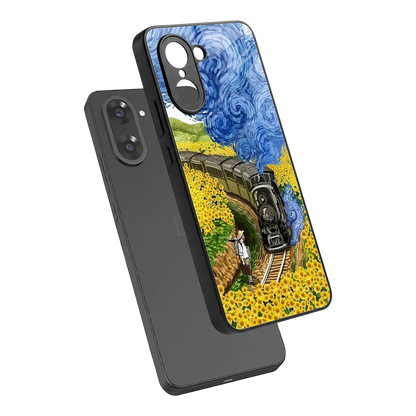Starry Wait sleek oneplus nord ce5 5g cover with tempered glass back and TPU edges
