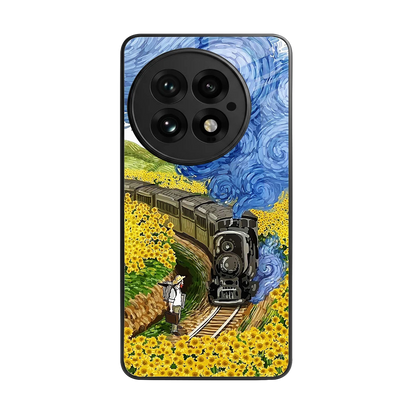 Starry Wait back phone cover | glass case for oneplus 13