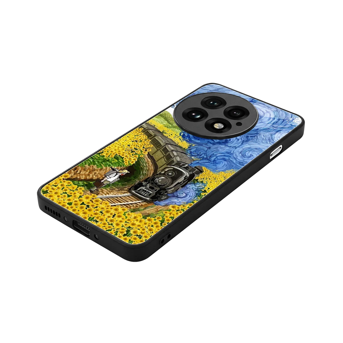 Starry Wait stylish phone case for oneplus 13 | glossy glass and slim fit