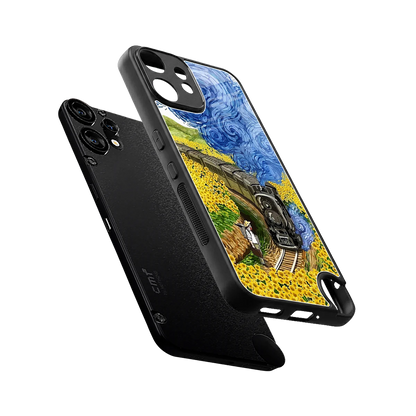 Starry Wait sleek cmf nothing phone 2 pro cover with tempered glass back and TPU edges