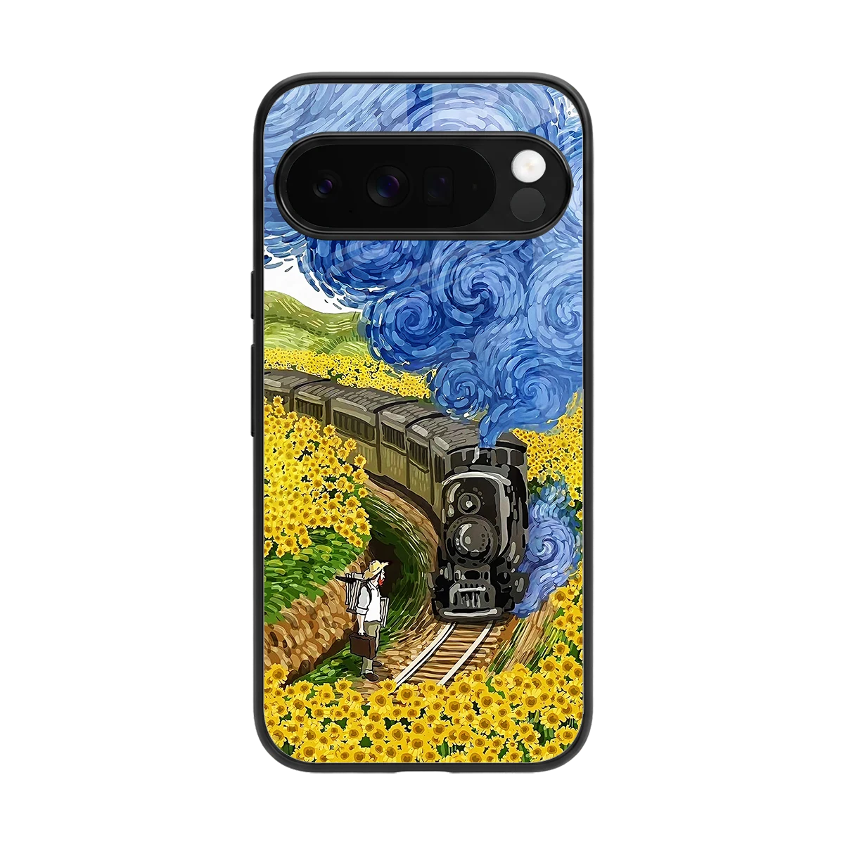 Starry Wait back phone cover | glass case for google pixel 10 pro xl