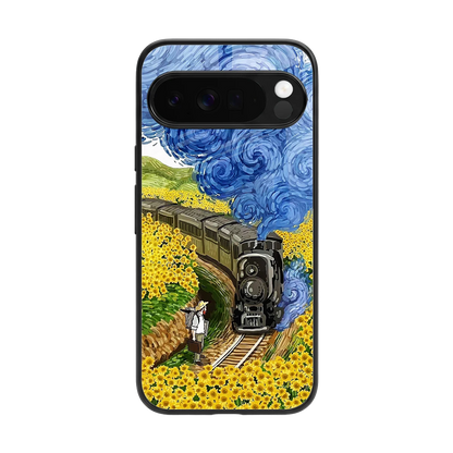 Starry Wait back phone cover | glass case for google pixel 10 pro xl