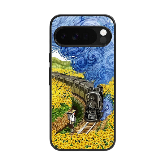 Starry Wait back phone cover | glass case for google pixel 10 pro xl