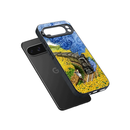 Starry Wait sleek google pixel 10 pro xl cover with tempered glass back and TPU edges