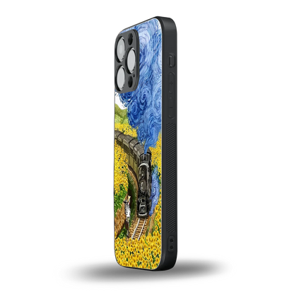 Starry Wait iphone 16 pro max mobile cover | shockproof glass phone case