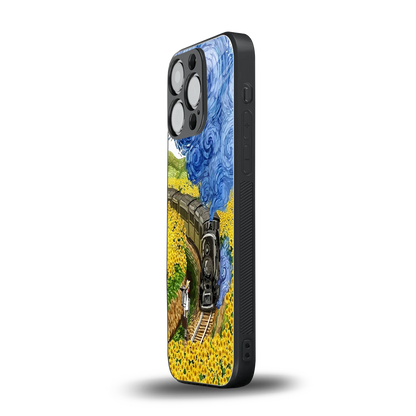 Starry Wait iphone 16 pro mobile cover | shockproof glass phone case