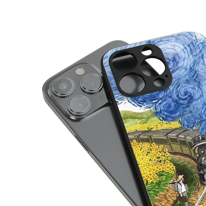 Starry Wait stylish phone case for iphone 13 | glossy glass and slim fit