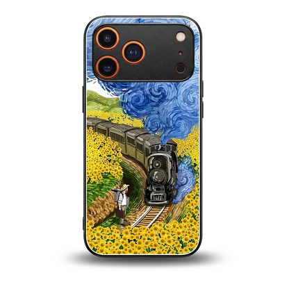 Starry Wait back phone cover | glass case for iphone 17 pro max