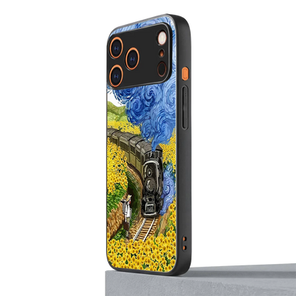 Starry Wait iphone 17 pro max mobile cover | shockproof glass phone case