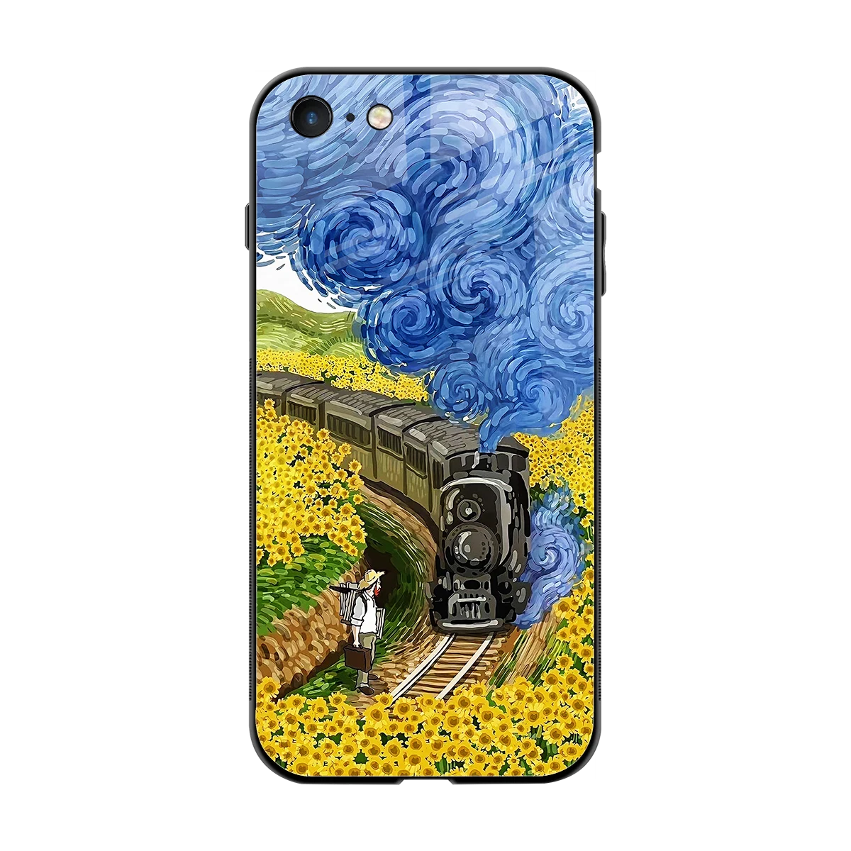 Starry Wait back phone cover | glass case for iphone 7