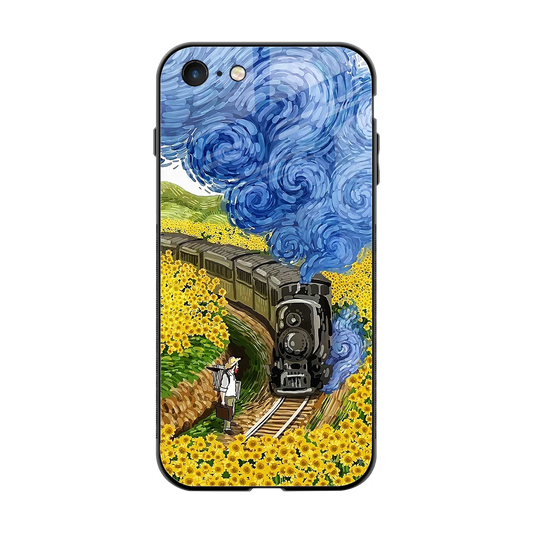 Starry Wait back phone cover | glass case for iphone 7