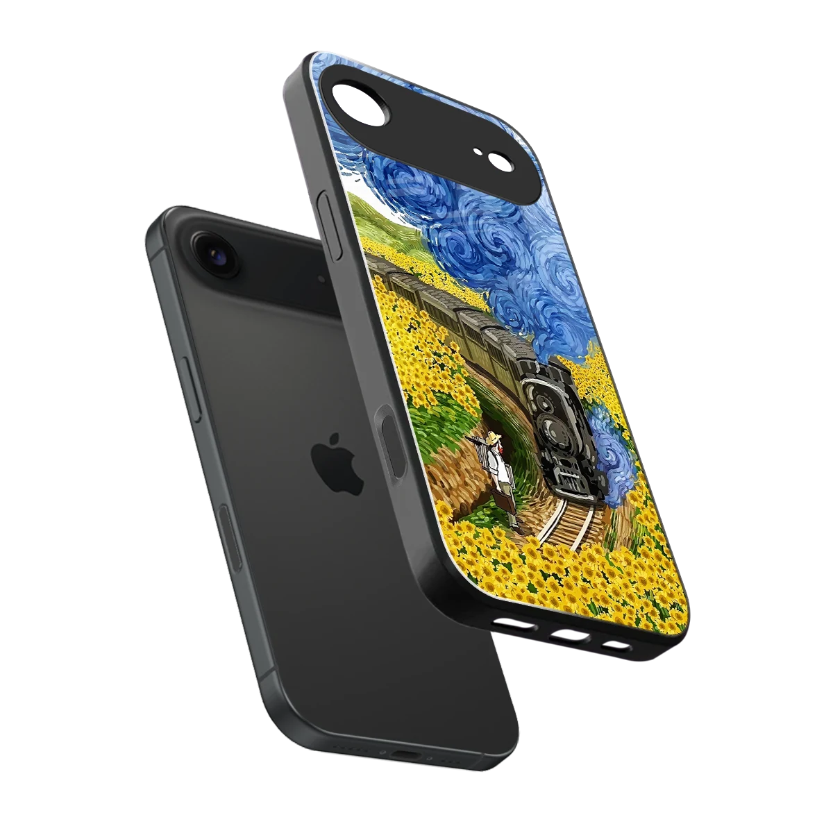 Starry Wait sleek iphone air cover with tempered glass back and TPU edges