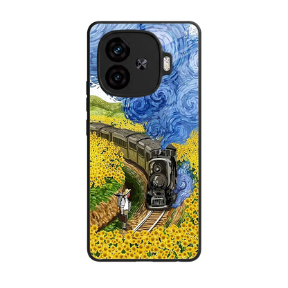 Starry Wait back phone cover | glass case for iqoo neo 10r 5g