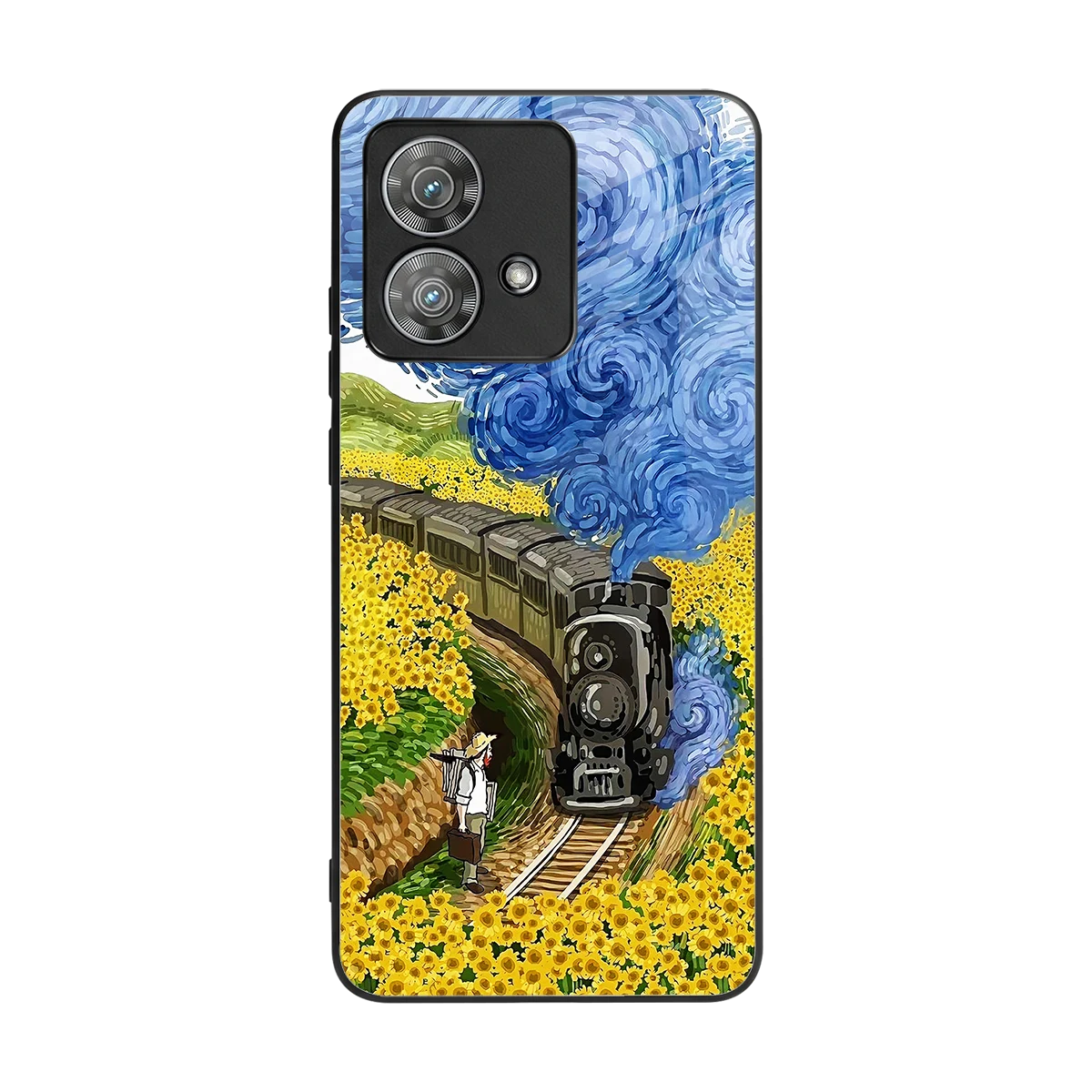 Starry Wait back phone cover | glass case for motorola edge 40 neo 5g