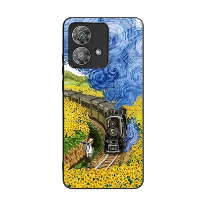 Starry Wait back phone cover | glass case for motorola edge 40 neo 5g