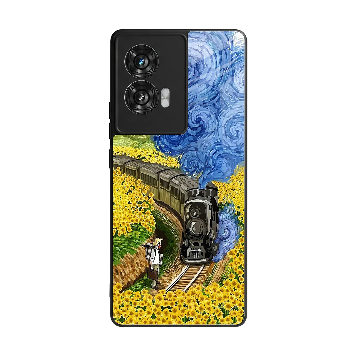 Starry Wait back phone cover | glass case for motorola edge 50 fusion
