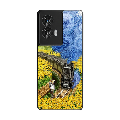 Starry Wait back phone cover | glass case for motorola edge 50 fusion