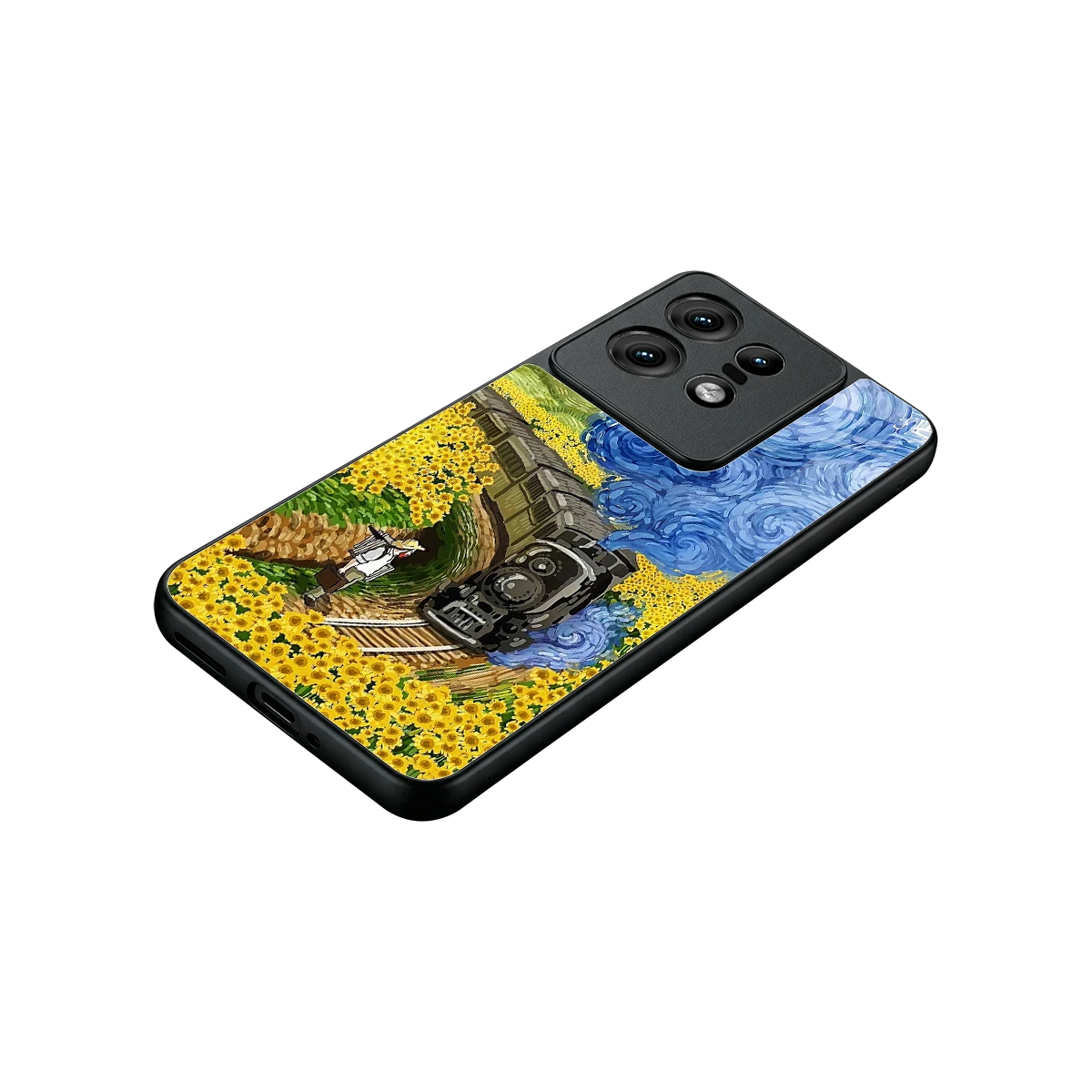 Starry Wait stylish phone case for motorola edge 50 pro | glossy glass and slim fit