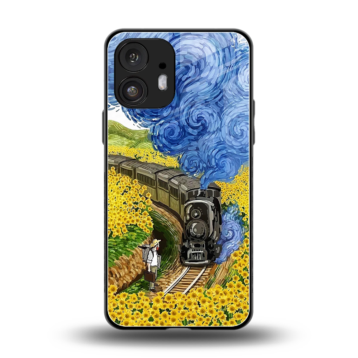 Starry Wait back phone cover | glass case for nothing phone 2
