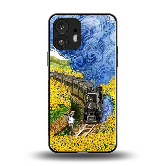 Starry Wait back phone cover | glass case for nothing phone 2