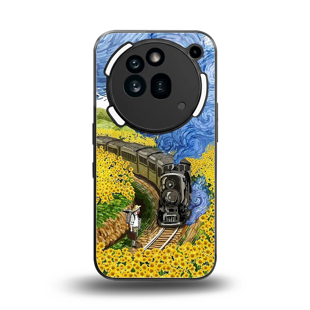 Starry Wait back phone cover | glass case for nothing phone 3a pro