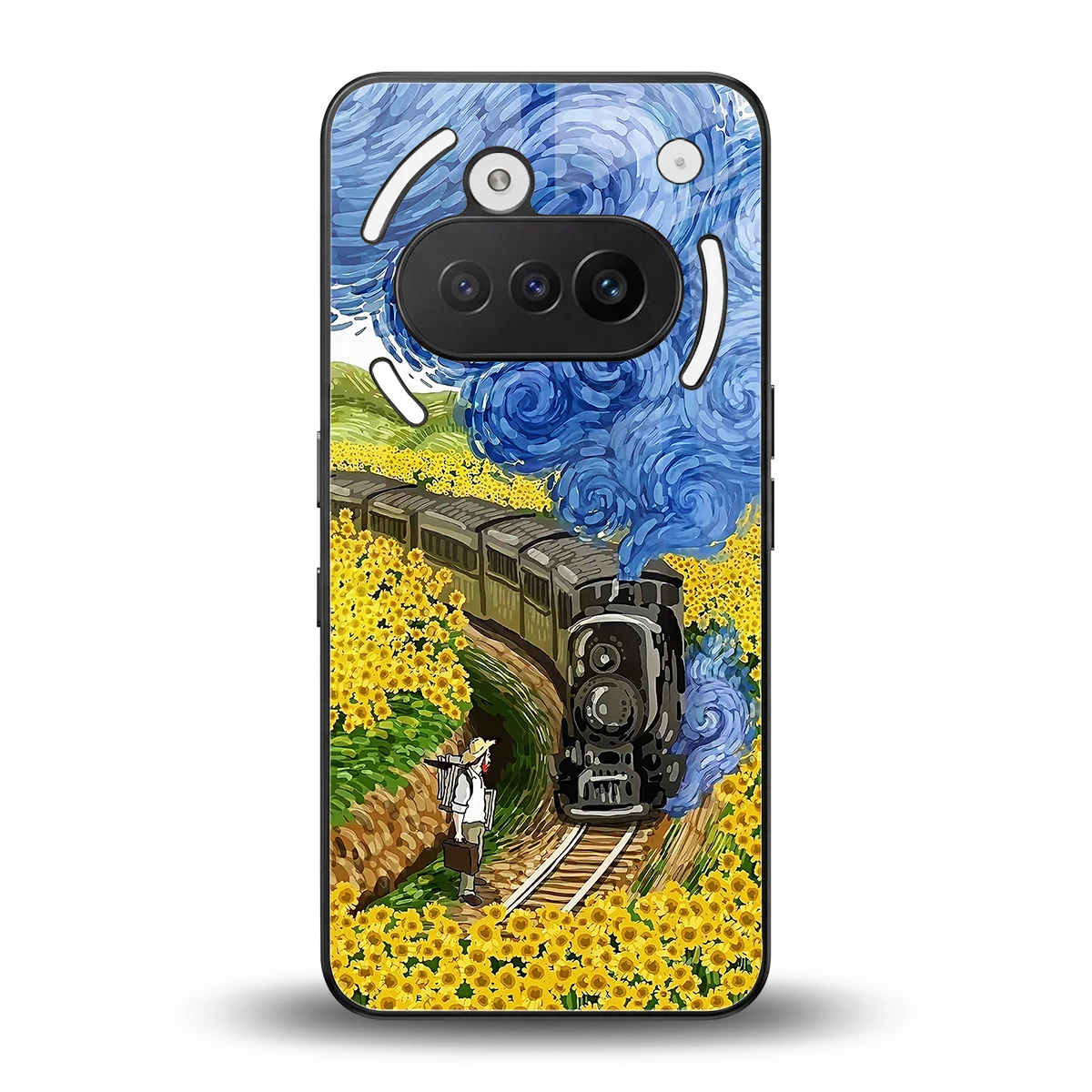 Starry Wait back phone cover | glass case for nothing phone 3a