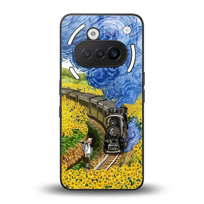 Starry Wait back phone cover | glass case for nothing phone 3a