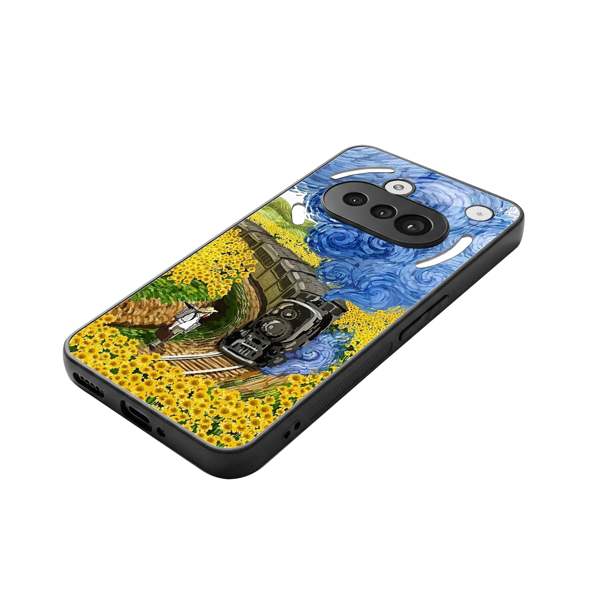Starry Wait stylish phone case for nothing phone 3a | glossy glass and slim fit