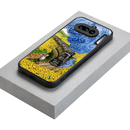 Starry Wait stylish phone case for nothing phone 4a | glossy glass and slim fit