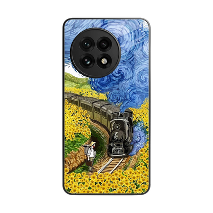 Starry Wait back phone cover | glass case for oneplus 13r