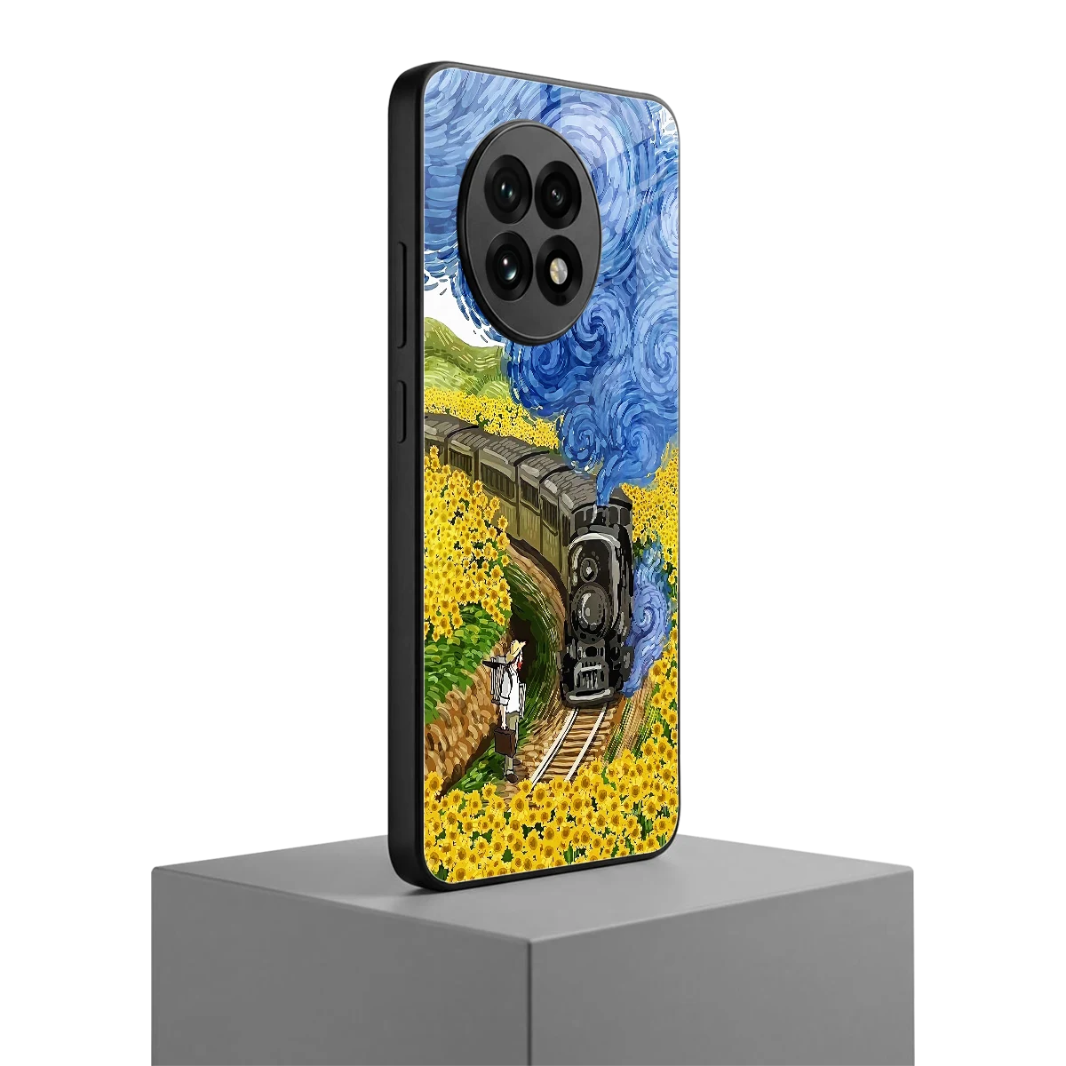 Starry Wait oneplus 13r mobile cover | shockproof glass phone case