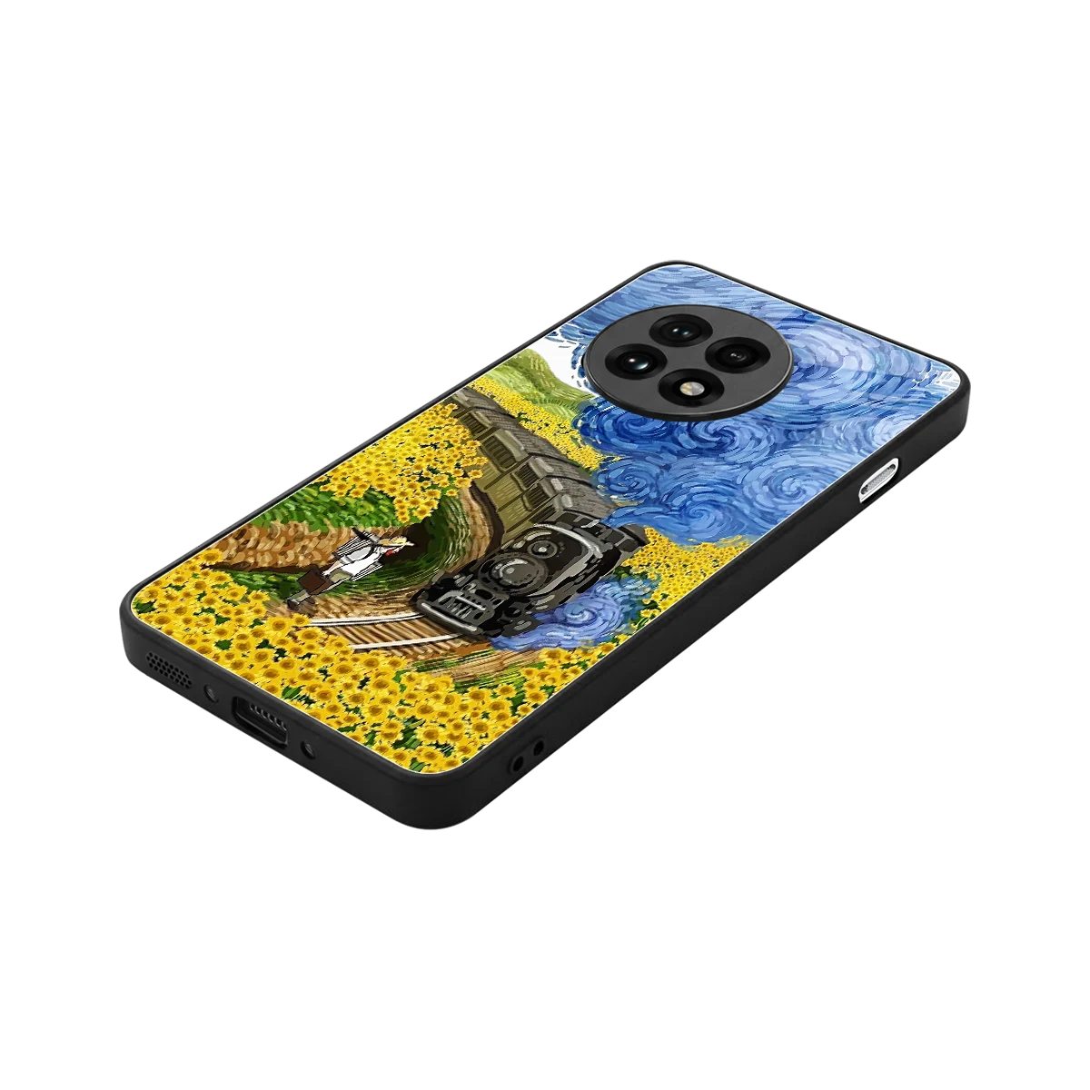 Starry Wait stylish phone case for oneplus 13r | glossy glass and slim fit