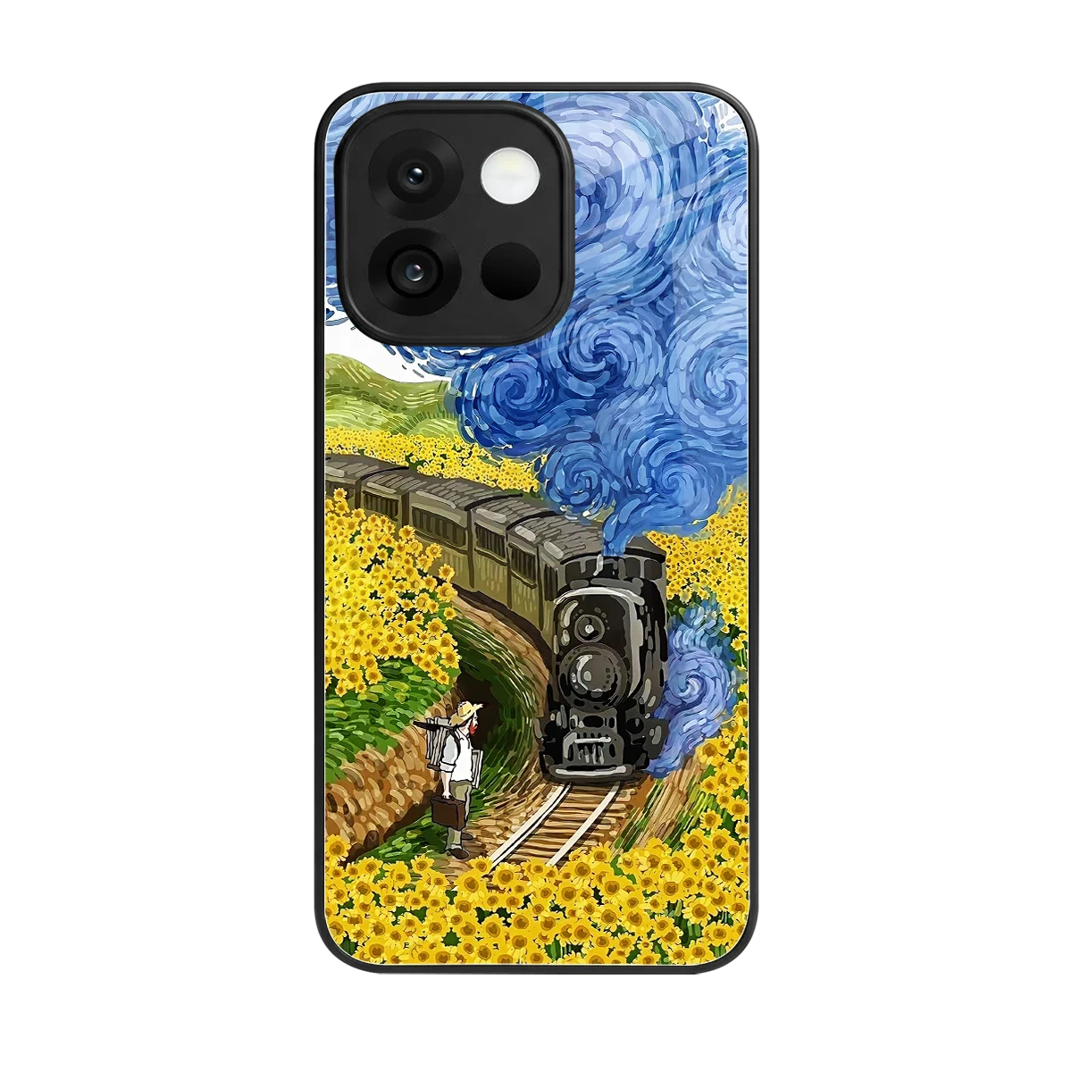 Starry Wait back phone cover | glass case for oneplus 13s