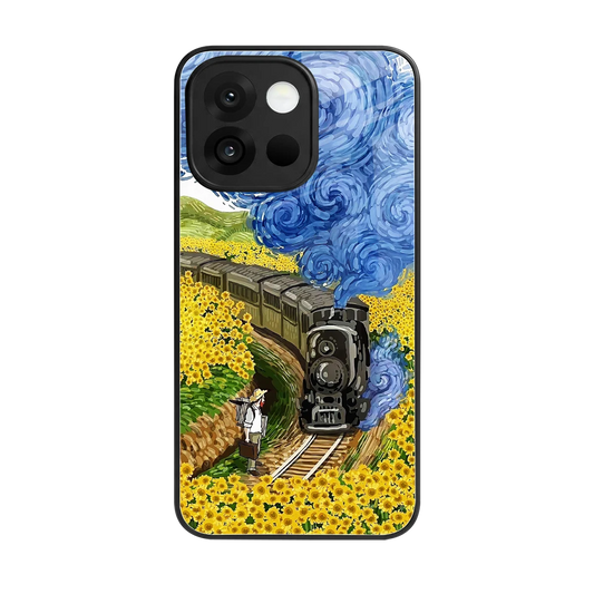 Starry Wait back phone cover | glass case for oneplus 13s