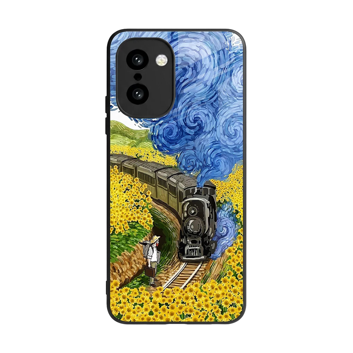 Starry Wait back phone cover | glass case for oneplus 15r